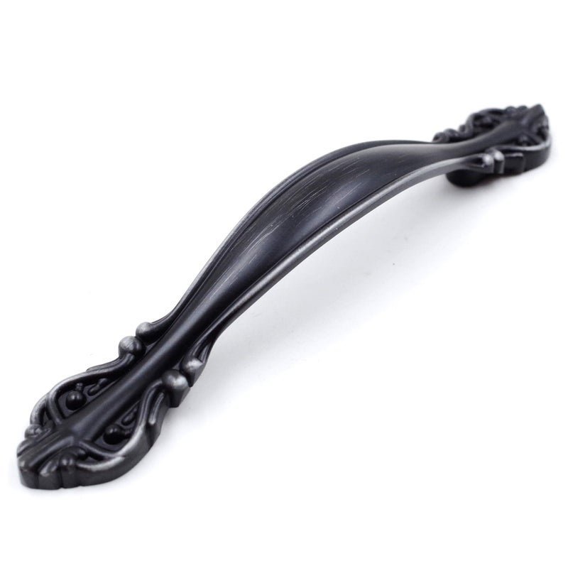 Jetland Cabinet Hardware Handle Pull - 10-Pack, Black with Grey Line, 2-1/2" (64mm) Hole Centers, PW8803BGL64 - Image 1